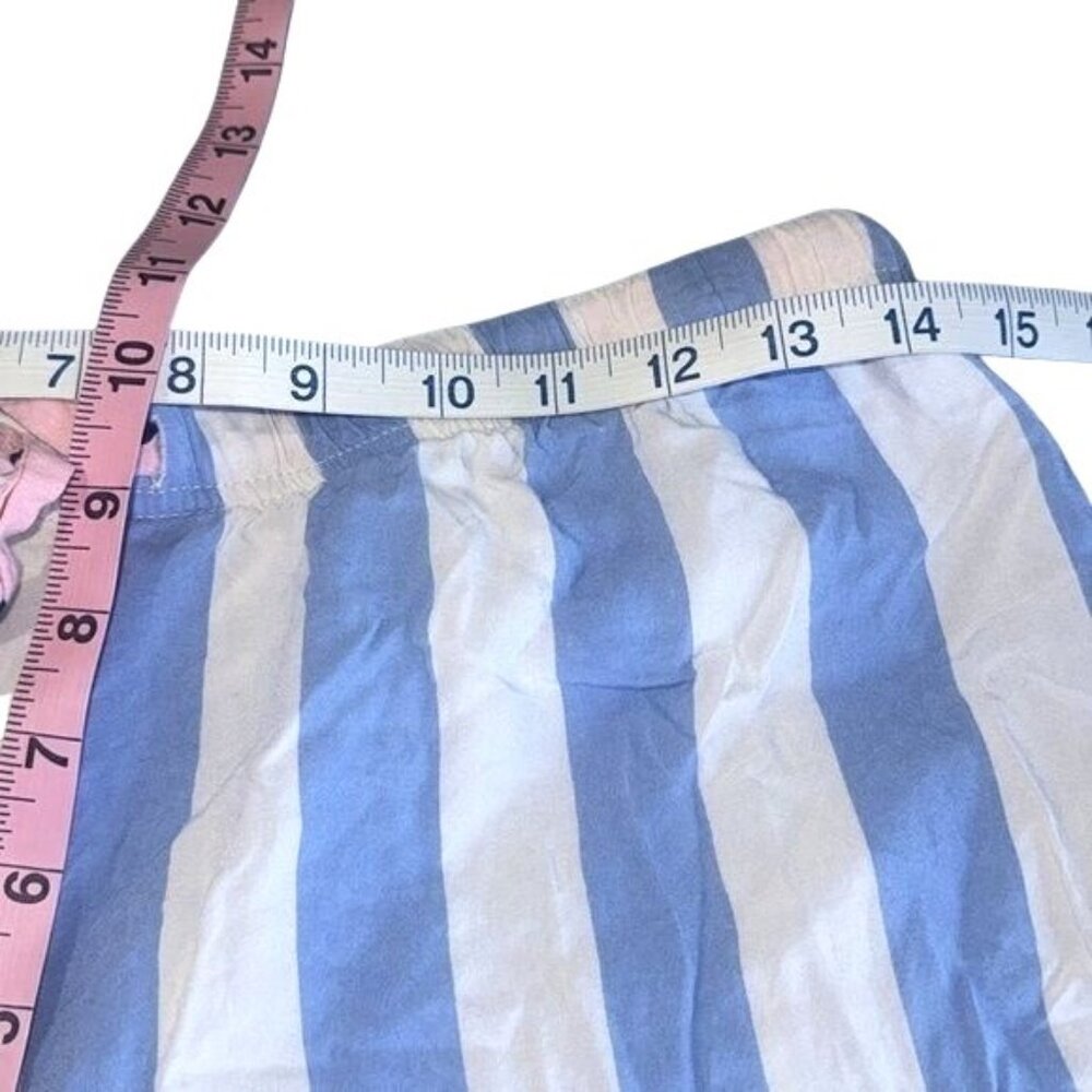 Peace Love & Dreams Blue & White Striped Pajama Set M/M - Picture 11 of 11